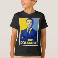 Präsident Zelensky Courage - Retro-Stand mit Ukra