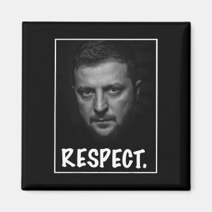 Präsident Zelensky Porträt Respekt Unterstützung U Magnet