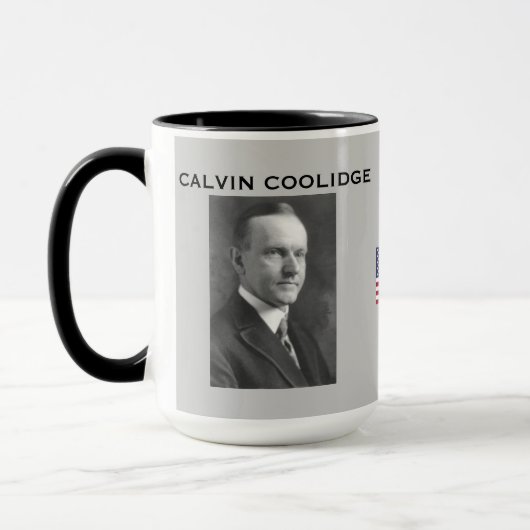 PräsidentCalvin Coolidge-Tasse Tasse (Links)