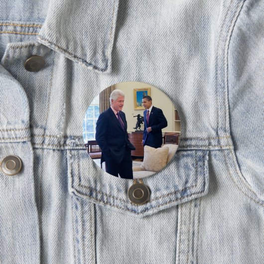 Präsidenten Barack Obama und Bill Clinton Button (Beispiel)