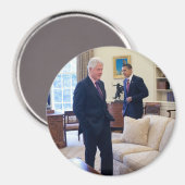Präsidenten Barack Obama und Bill Clinton Magnet (Vorderseite/Rückseite)