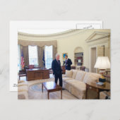 Präsidenten Barack Obama und Bill Clinton Postkarte (Vorne/Hinten)