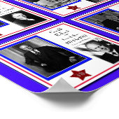 PRÄSIDENTEN DER USA BLAUE A/567 POSTER (Ecke)