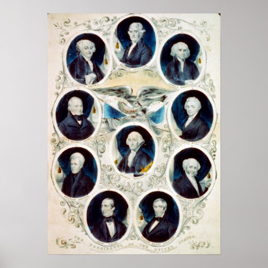 Präsidenten der Vereinigten Staaten - 1842 Poster (Vorne)