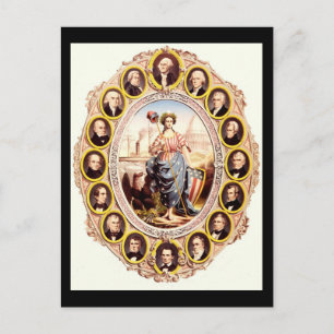 Präsidenten der Vereinigten Staaten Postkarte