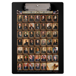Präsidenten des Clipboard des United Staaten Klemmbrett