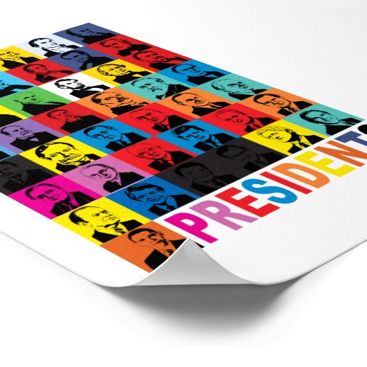 Präsidenten im Stil der Pop Poster (Ecke)