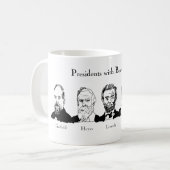 Präsidenten mit der Bart-Verein-Tasse Kaffeetasse (Vorderseite Links)