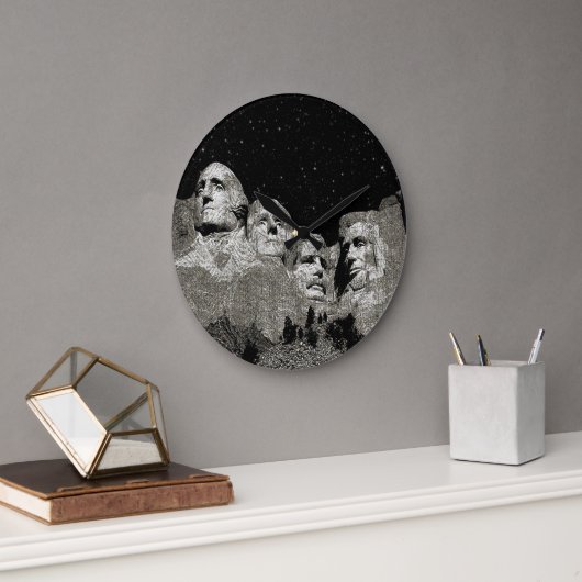 Präsidenten Mount Rushmore Grafik, Uhr (Büro)