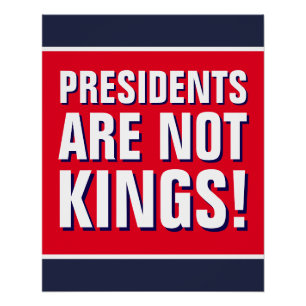 Präsidenten sind keine Kings Protest Poster