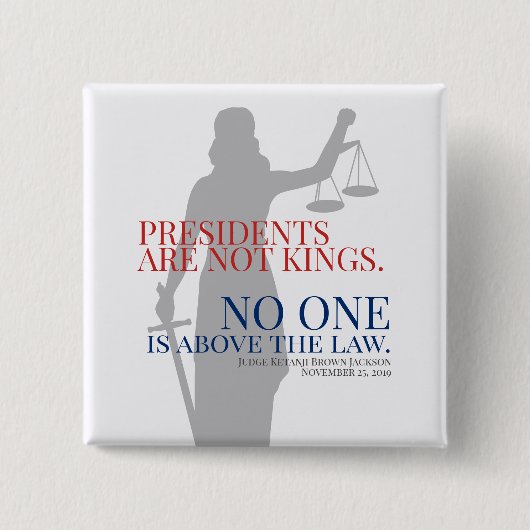 Präsidenten sind keine Könige, die niemand über de Button (Vorderseite)