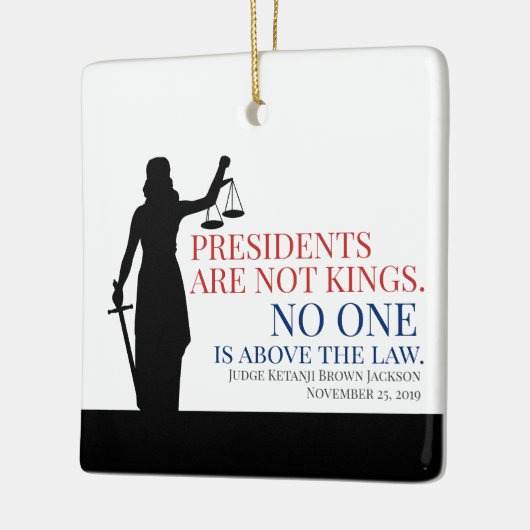 Präsidenten sind keine Könige, die niemand über de Keramikornament (Links)