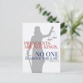 Präsidenten sind keine Könige, die niemand über de Postkarte (Stehend Vorderseite)