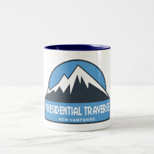 Präsidenten-Traverse New Hampshire Blau Zweifarbige Tasse