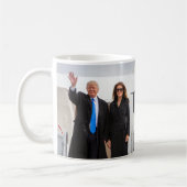 Präsidenten-u. First Lady-Trumpf Kaffeetasse (Links)