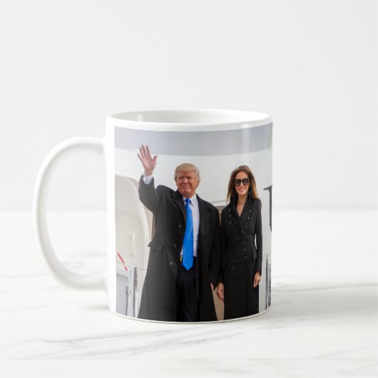 Präsidenten-u. First Lady-Trumpf Kaffeetasse (Links)