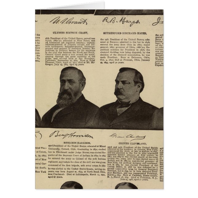 Präsidenten USA, Autogramme, Biografien (Vorne)