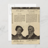 Präsidenten USA, Autogramme, Biografien Postkarte (Vorne/Hinten)