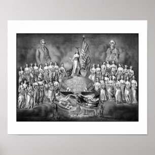 Präsidenten Washington und Jackson Poster