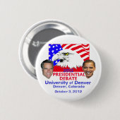 Präsidentendebatte Button (Vorne & Hinten)