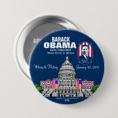 Präsidenteneinweihung 2013 button (Vorne & Hinten)