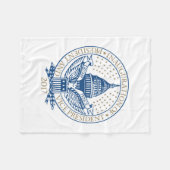 Präsidenteneinweihungs-Trumpf-Pennys-Logo 2017 Fleecedecke (Vorderseite (Horizontal))