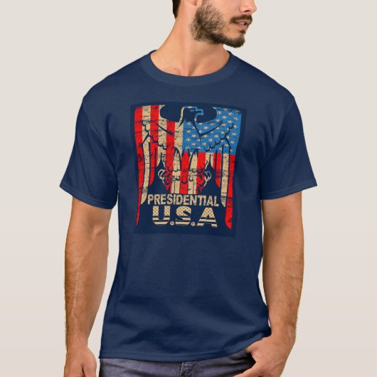 PRÄSIDENTENfliege USA EAGLE T-Shirt (Vorderseite)