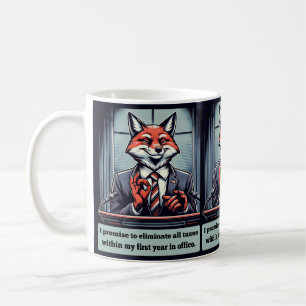 Präsidentenfox - Funny Political Satire Animal Kaffeetasse