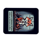 Präsidentenfox - Funny Political Satire Animal Magnet (Horizontal)