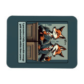 Präsidentenfox - Funny Political Satire Animal Magnet (Horizontal)