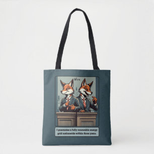 Präsidentenfox - Funny Political Satire Animal Tasche