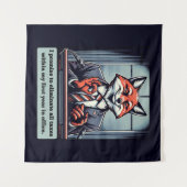 Präsidentenfox - Funny Political Satire Animal Wandteppich (Vorderseite (Horizontal))