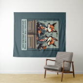 Präsidentenfox - Funny Political Satire Animal Wandteppich (Beispiel (Horizontal))