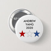 Präsidentenknopf Andrews Yang 2020 Button (Vorne & Hinten)