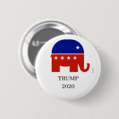 Präsidentenknopf Donald- Trumprepublikaner-2020 Button (Vorne & Hinten)