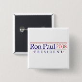 Präsidentenknopf Ron Pauls 2008 Button (Vorne & Hinten)