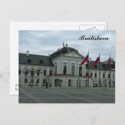 Präsidentenpalast Postkarte (Vorne/Hinten)