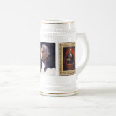 Präsidentensammler Stein Barrys Hussein Obama Bierglas (VorderseiteRechts)