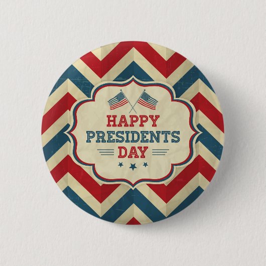 Präsidententag Chevron Button (Vorderseite)