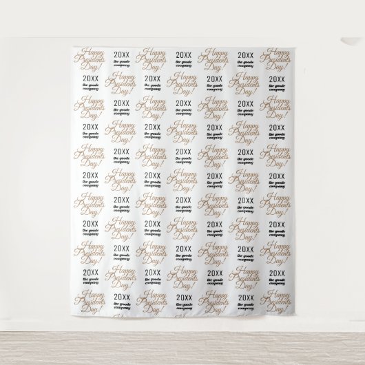 Präsidententag-Hintergrund Step and Repeat Wandteppich (Vorderseite)