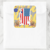 Präsidententag von Amerika Quadratischer Aufkleber (Tasche)