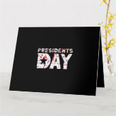 Präsidententag Wesentlich Karte (Gelbe Blume)