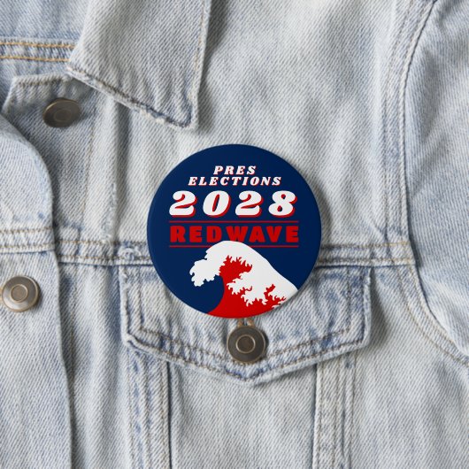 PRÄSIDENTENWAHL 2028 ROTE WELLE BUTTON (Beispiel)