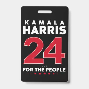 Präsidentin 47 Kamala Harris 2024 Unterstützen Sie Ausweis