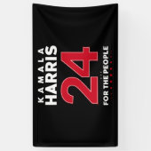 Präsidentin 47 Kamala Harris 2024 Unterstützung Fr Banner (Vertikal)
