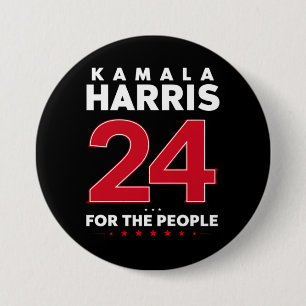 Präsidentin 47 Kamala Harris 2024 Unterstützung Fr Button