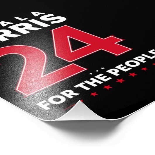 Präsidentin 47 Kamala Harris 2024 Unterstützung Fr Fotodruck (Ecke)