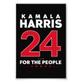 Präsidentin 47 Kamala Harris 2024 Unterstützung Fr Fotodruck (Vorne)