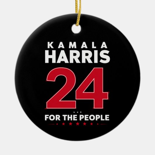 Präsidentin 47 Kamala Harris 2024 Unterstützung Fr Keramik Ornament (Vorne)