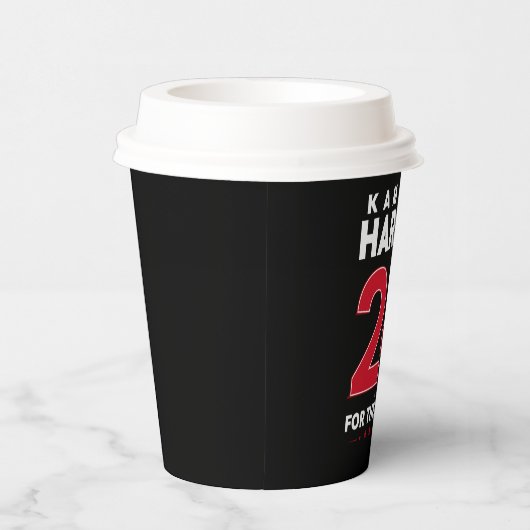 Präsidentin 47 Kamala Harris 2024 Unterstützung Fr Pappbecher (Rechts)